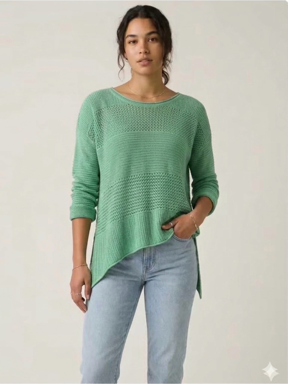 Lightweight Mint Green Knit PrAna Sweater - Women
